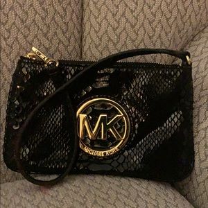 Black Michael Kors wristlet